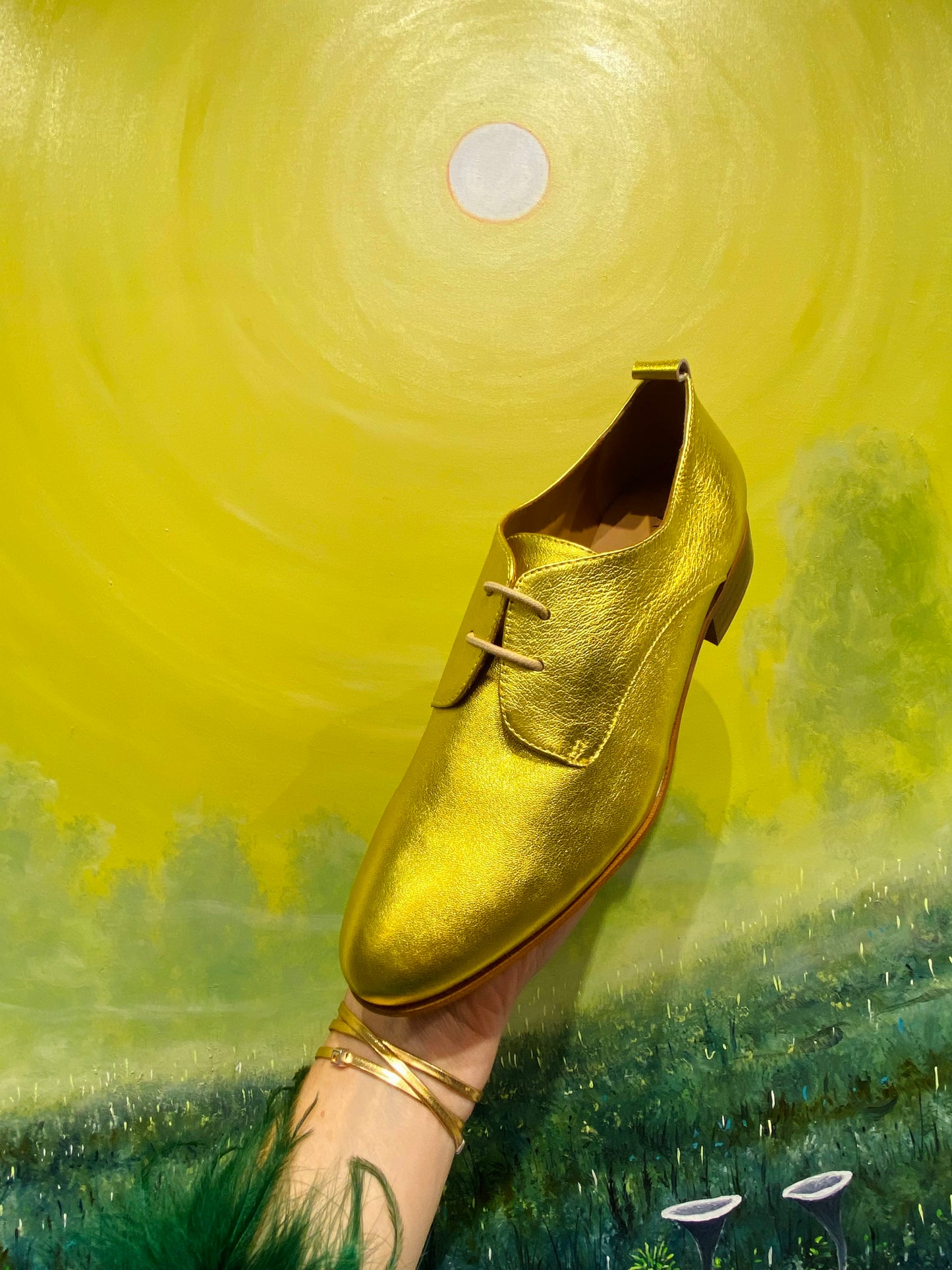 Golden Derby Shoes