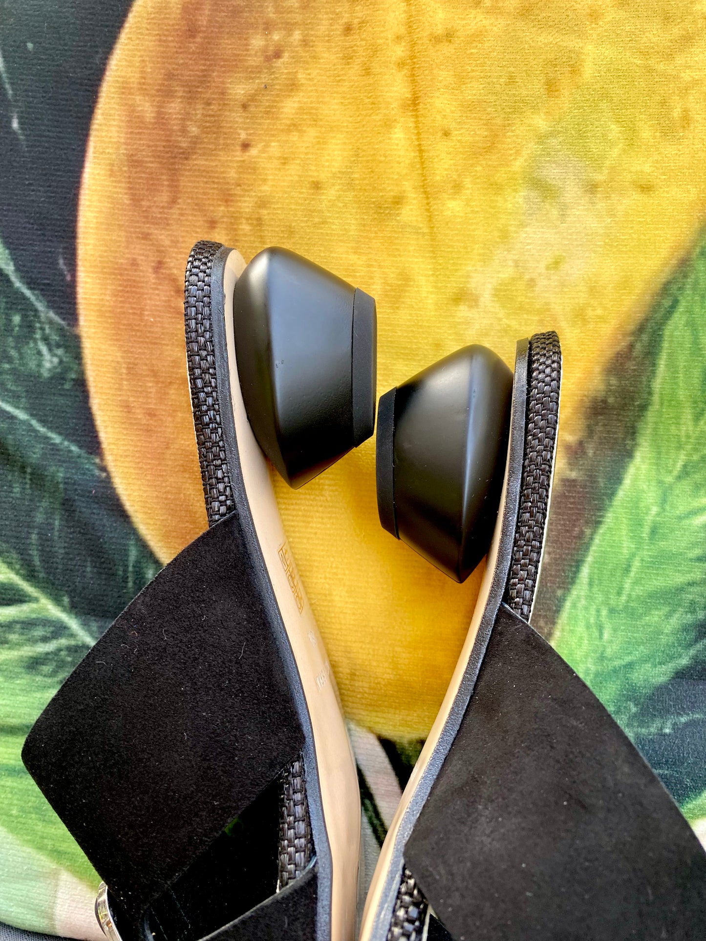 Black Slip-on Sandals