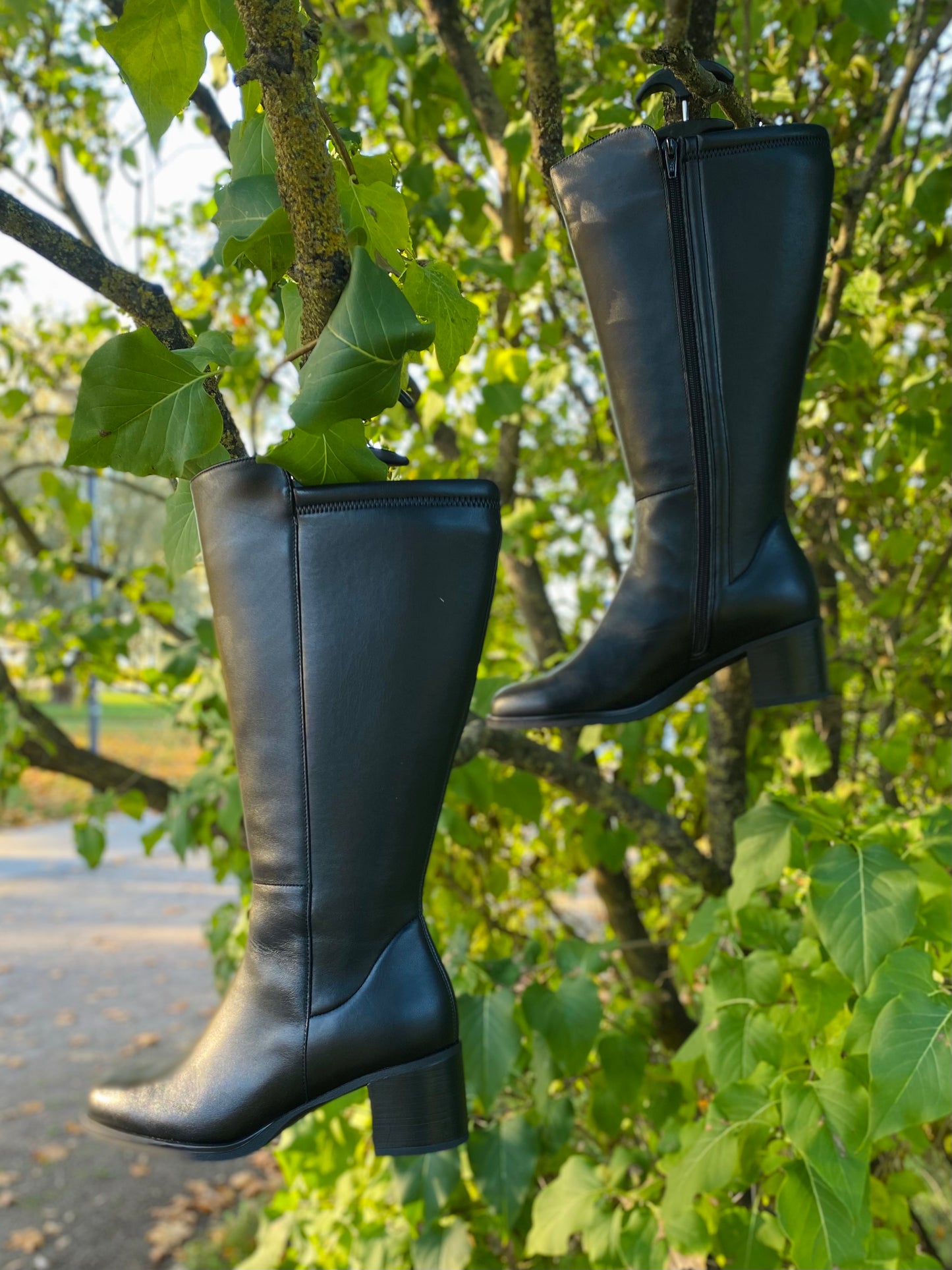 Black Boots with Wide Shaft (4XL)