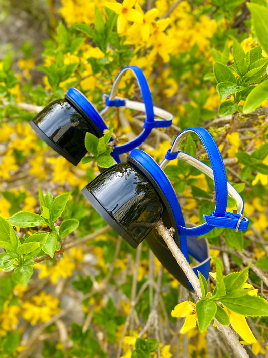Cobalt Blue Anklestrap Sandals
