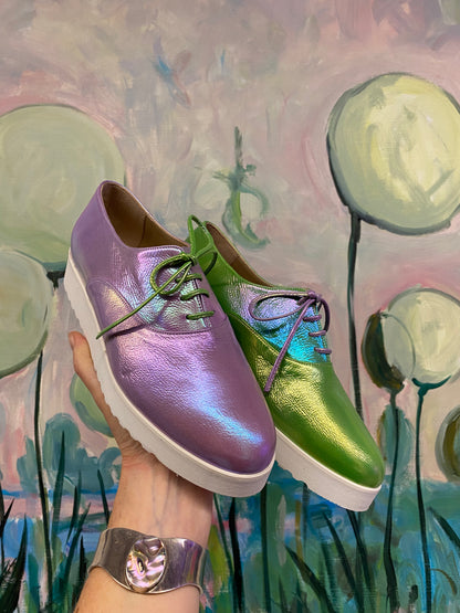 Lime and Lilac Sneakers