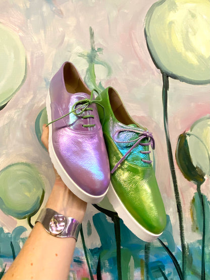 Lime and Lilac Sneakers