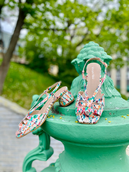Colourful Slingback Heels