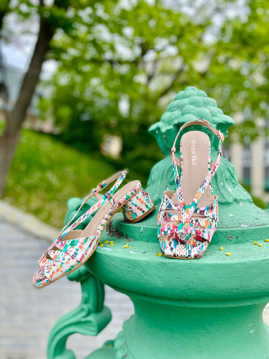 Colourful Slingback Heels