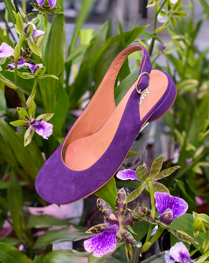 Purple Slingbacks