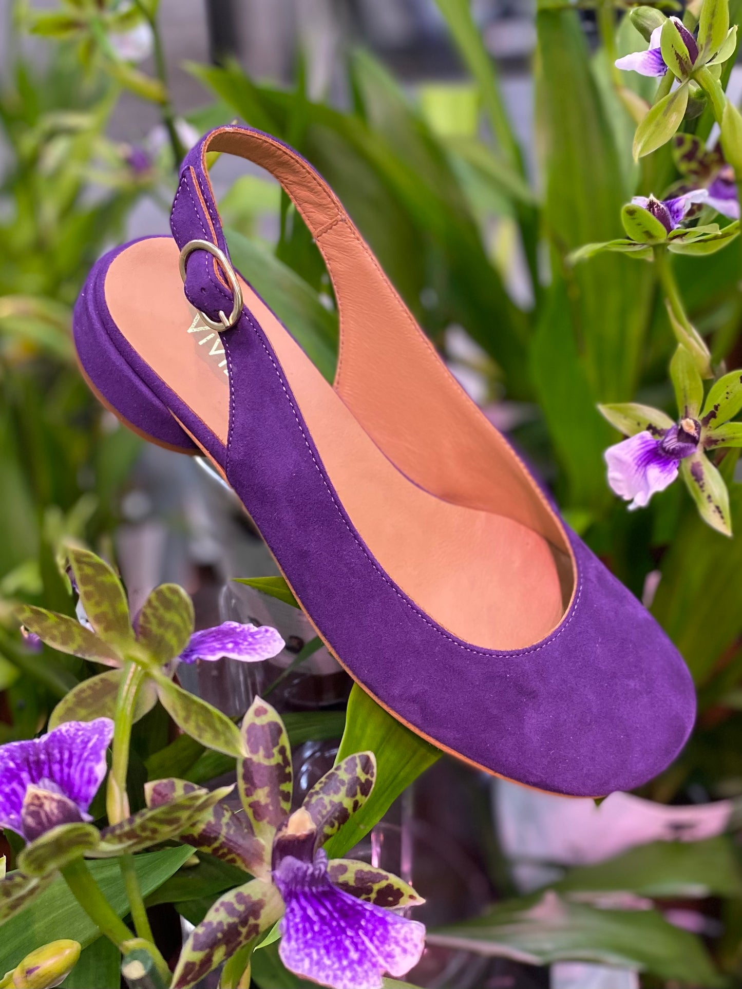 Purple Slingbacks
