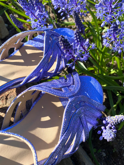 Blu Lilac Strappy Sandals