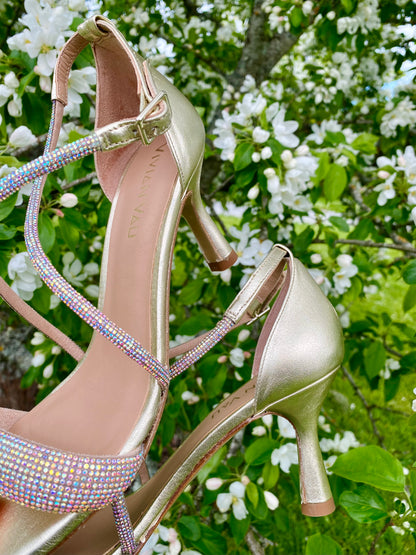 Sparkling Strappy Heeled Sandals