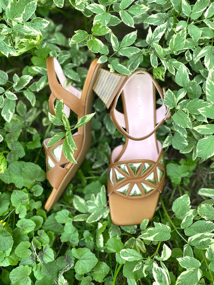 Caramel Ankle Strap Sandals