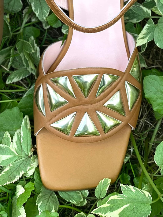 Caramel Ankle Strap Sandals