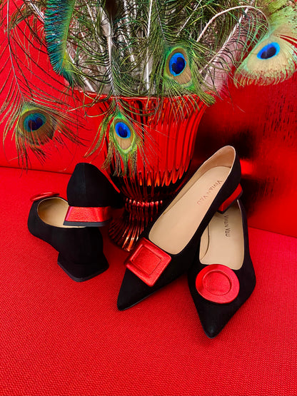 Black and Red, Circle and Square
