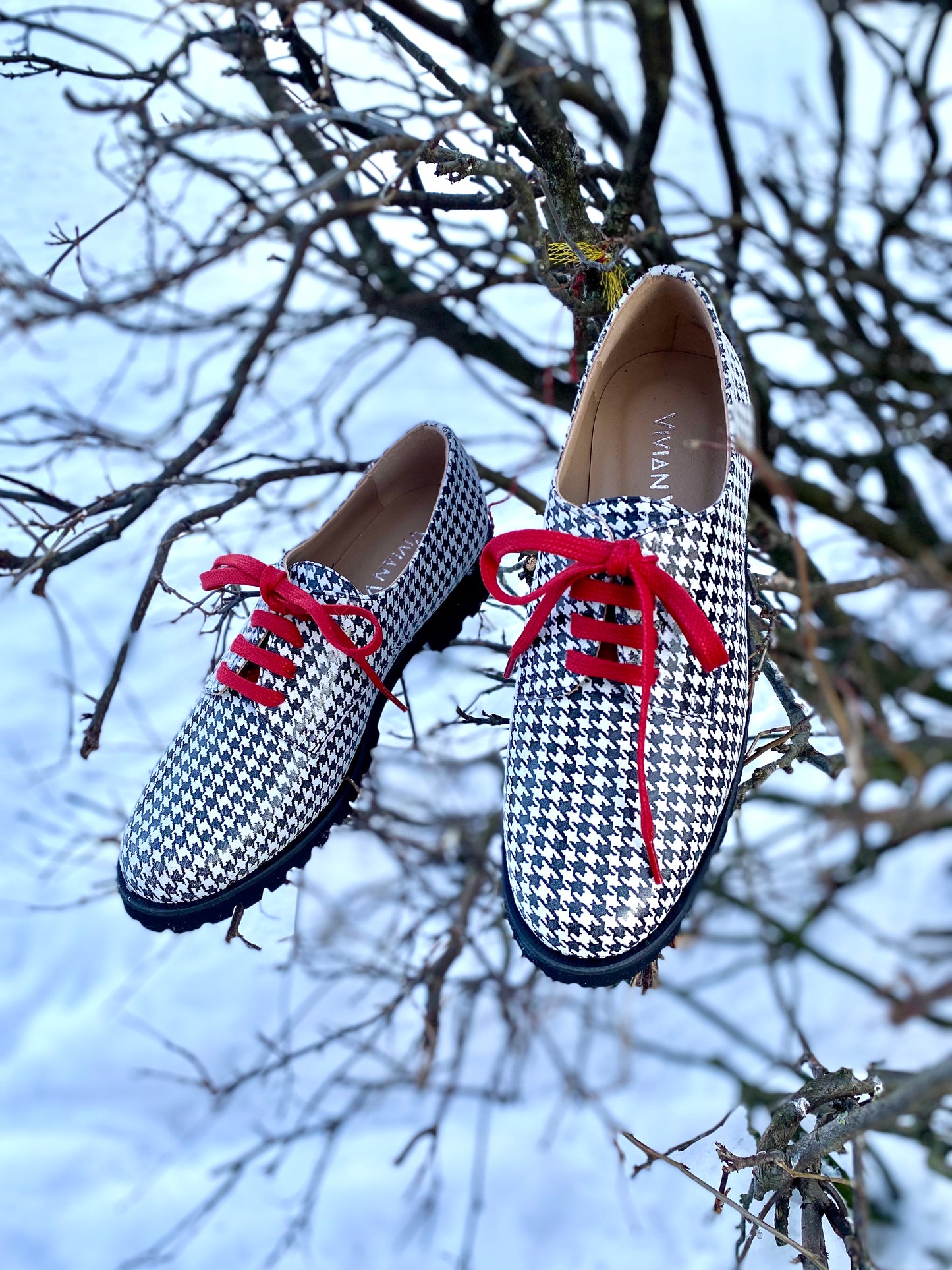 Black & White Derby Shoes