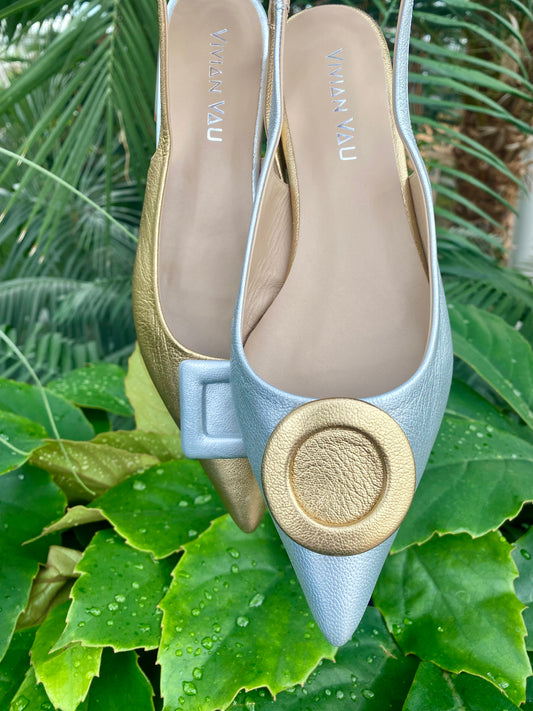 Sun and Moon Slingbacks
