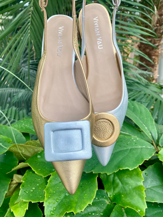 Sun and Moon Slingbacks