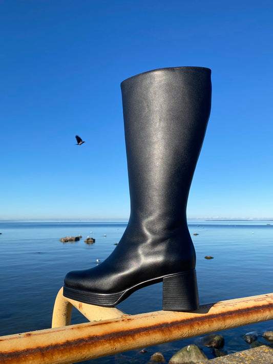 Black Platform Boots