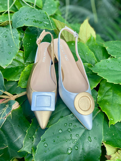 Sun and Moon Slingbacks