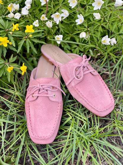 Pink Mule Moccasins