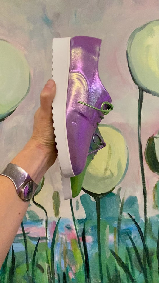 Lime and Lilac Sneakers